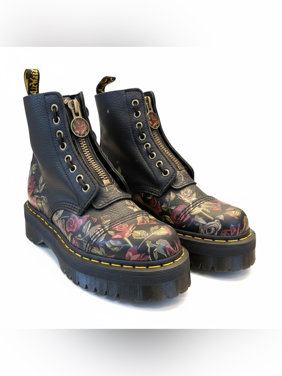 Dr. Martens Shoes - Dr. Martens SINCLAIR DECAYED
ROSES LEATHER PLATFORM BOOTS